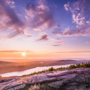 Sunset, Cadillac Mountain, Acadia National Park, Maine