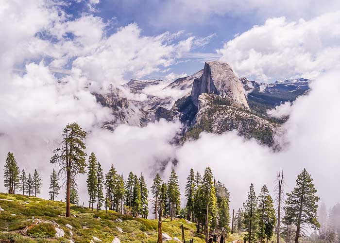 Clouds around Half Dome, Yosemite