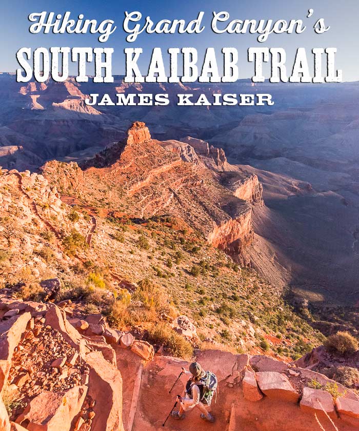 Wanderung auf dem South Kaibab Trail des Grand Canyon's South Kaibab Trail