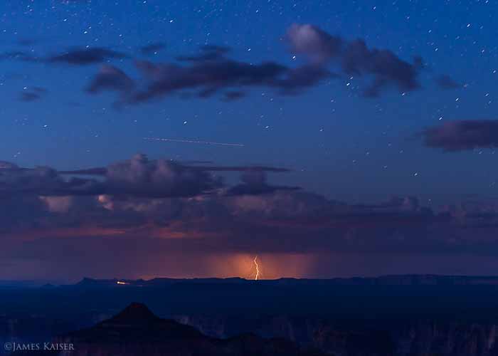 Lightning storm, Cape Final, Grand Canyon