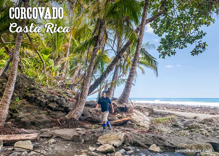 Hiking between the beach and the rainforest, Corcovado National Park, Costa Rica