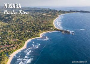 Aerial view of Nosara, Costa Rica