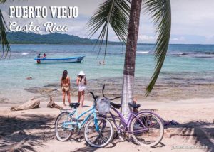 Puerto Viejo, beach bicycles, Costa Rica