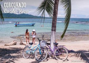 Puerto Viejo beach bicycles, Costa Rica