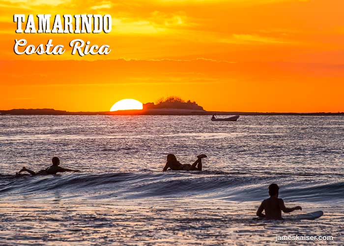 Tamarindo sunset surf, Costa Rica