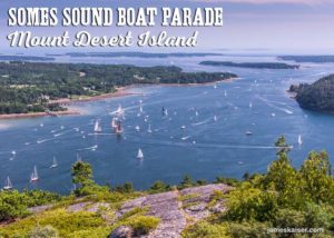 Somes Sound boat parade, Mount Desert Island