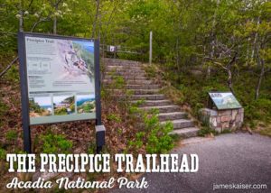 The Precipice Trailhead, Acadia National Park
