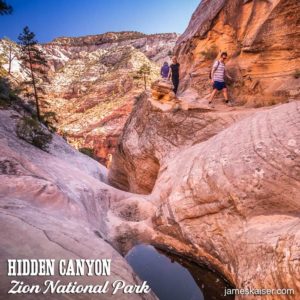 Entrance to Hidden Canyon, Zion National Park