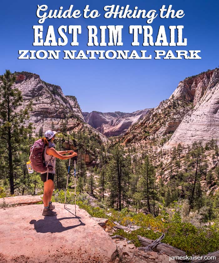 East Rim Trail Insider Hiking Backpacking Guide Zion National Park