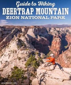 Hiking Deertrap Mountain in Zion National Park