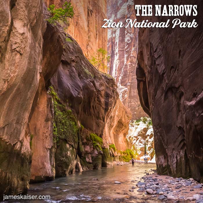 Shadows and light in The Narrows, Zion National Park