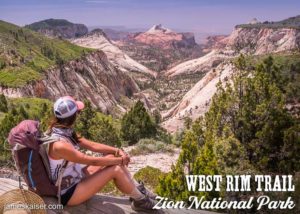 West Rim Trail overlook, Zion, Utah