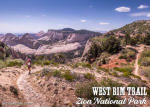West Rim Trail near Telephone Canyon Junction, Zion National Park