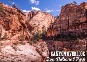 Hiking the Canyon Overlook Trail, Zion National Park