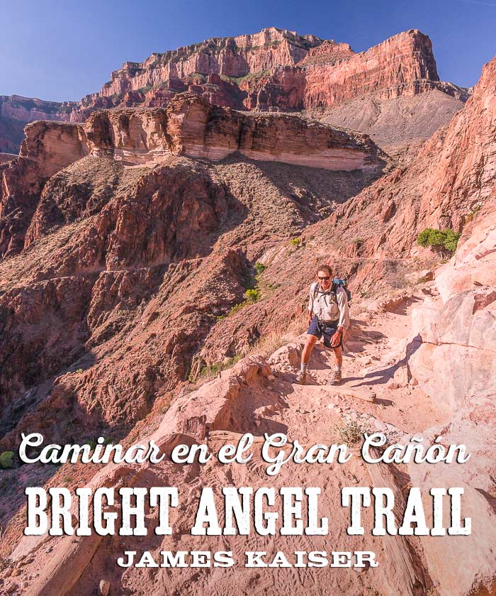 Caminar en el Sendero Bright Angel Trail, Parque Nacional Gran Cañón