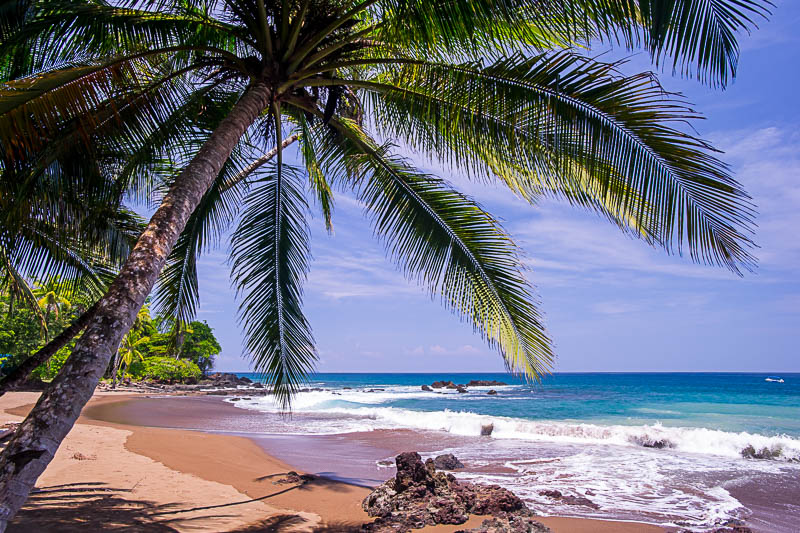 Caribbean beach in Costa Rica