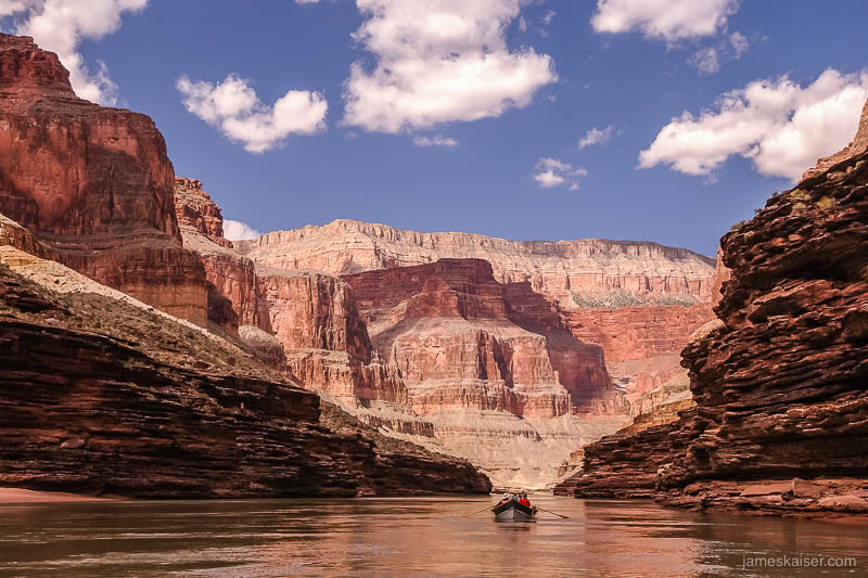 Boat at Colorado River Grand Canyon National Park