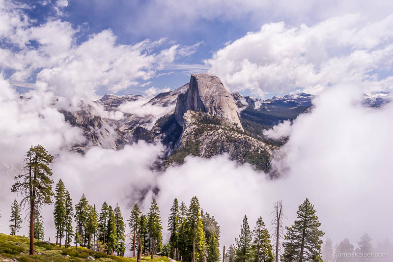Half Dome in the Clouds Yosemite National Park