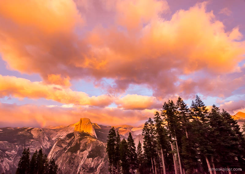 Sunset clouds in Yosemite