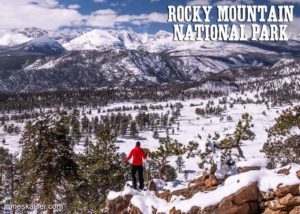 Winter snowshoe in Rocky Mountain National Park